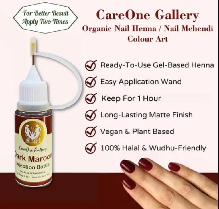 Instant Nail Injection Henna Mehendi Bottle 10ml