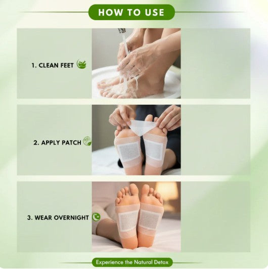 Herbal Giloy Foot Detox Patches - Buy 1 Get 1 Free | Style Elevate