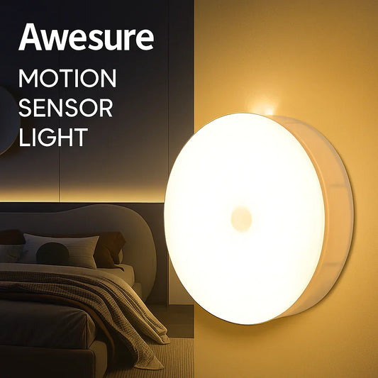 Rechargeable Motion Sensor Light - Auto ON OFF LED Night Light