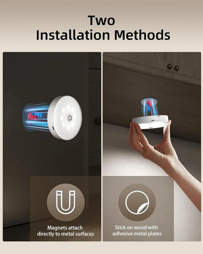 Rechargeable Motion Sensor Light - Auto ON OFF LED Night Light