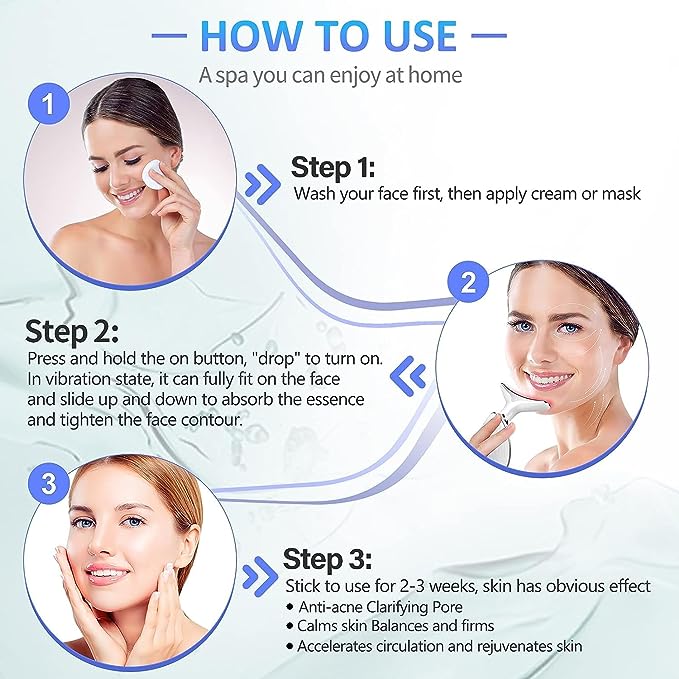 7 Color LED V Face Massager - Anti Aging Skin Care Device