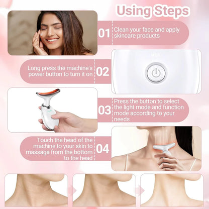 7 Color LED V Face Massager - Anti Aging Skin Care Device
