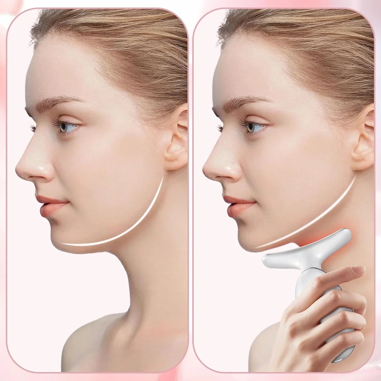 7 Color LED V Face Massager - Anti Aging Skin Care Device